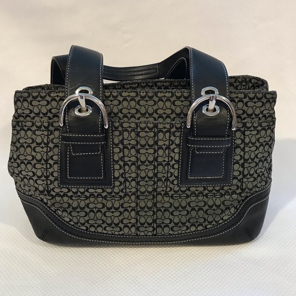 Coach Signature Textile & Leather Tote - Picture 2 of 10